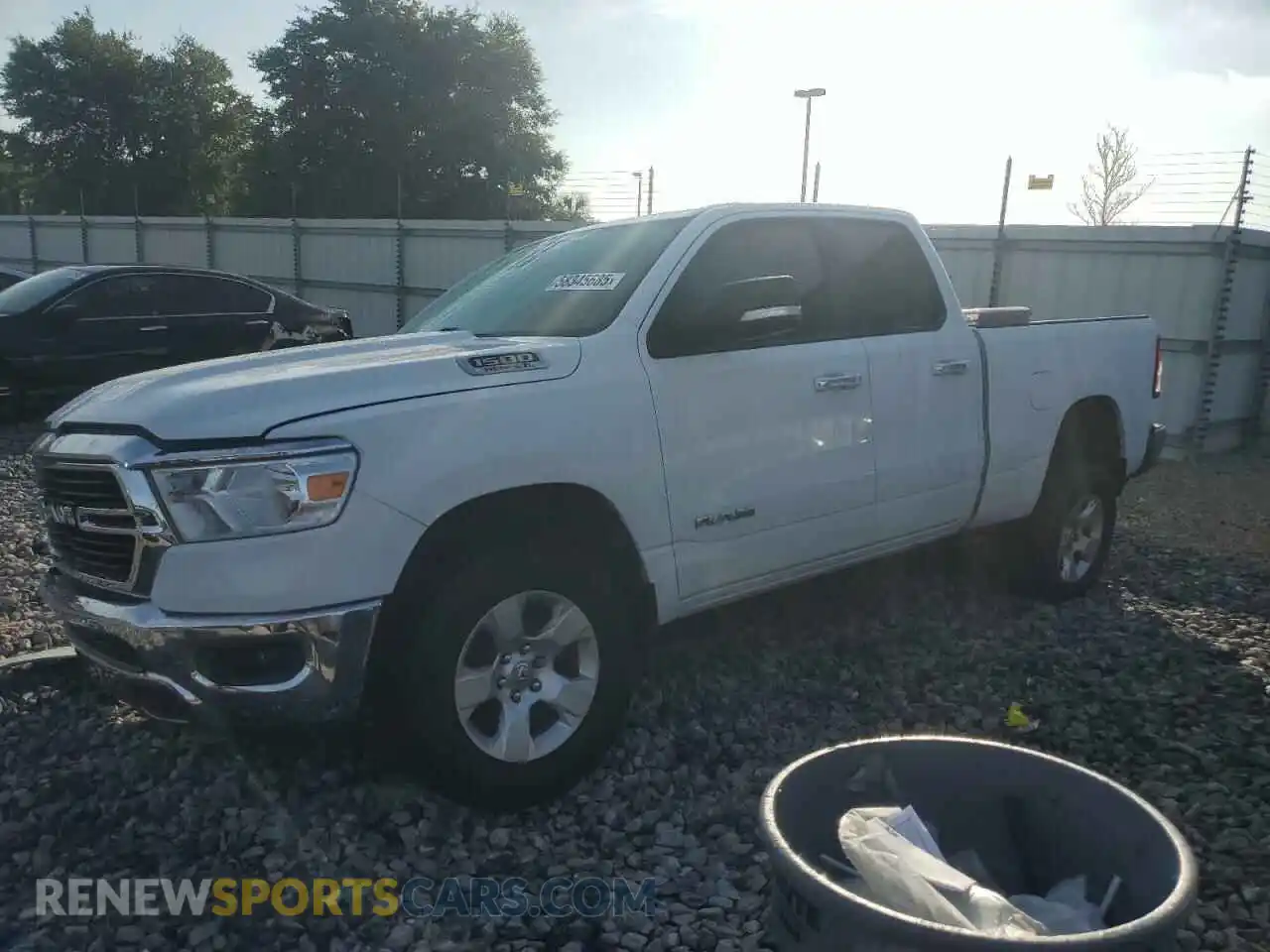 1 Photograph of a damaged car 1C6SRFBT8KN859892 RAM 1500 2019