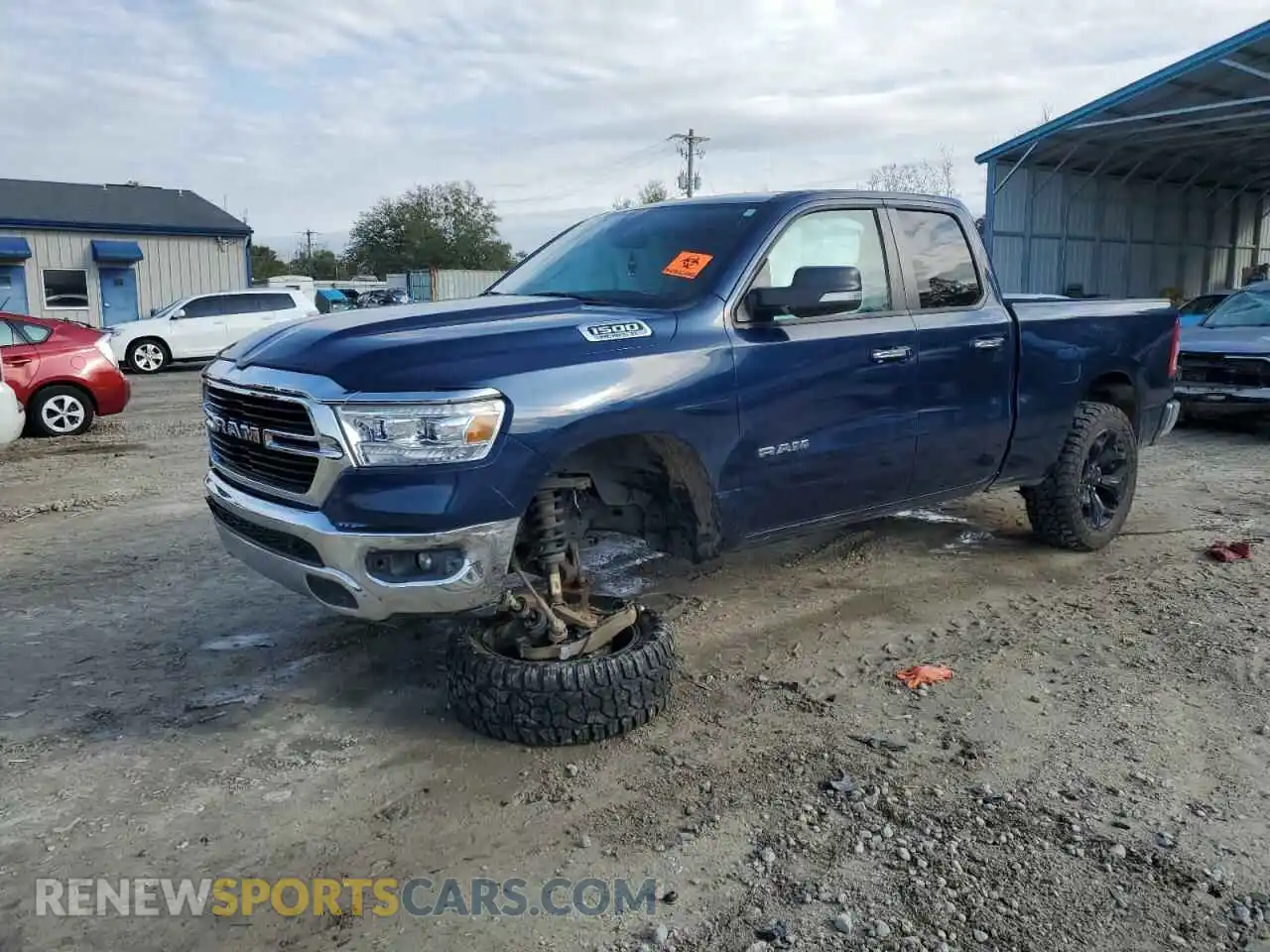 1 Photograph of a damaged car 1C6SRFBT9KN872649 RAM 1500 2019