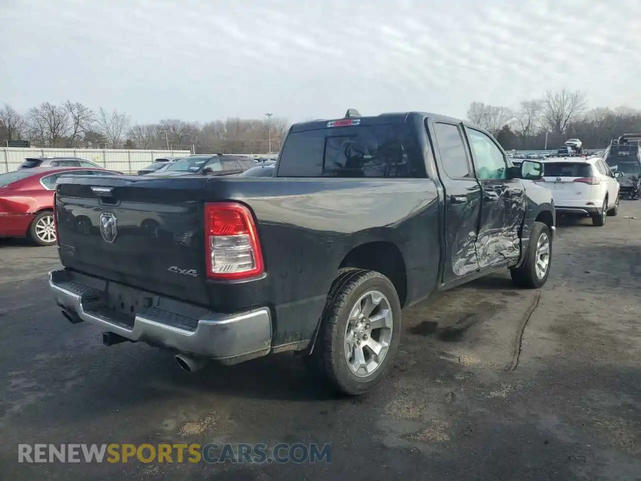 3 Photograph of a damaged car 1C6SRFBTXKN903746 RAM 1500 2019