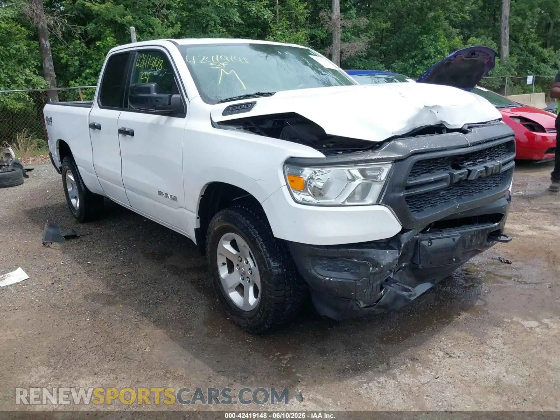 1 Photograph of a damaged car 1C6SRFCT4KN599134 RAM 1500 2019