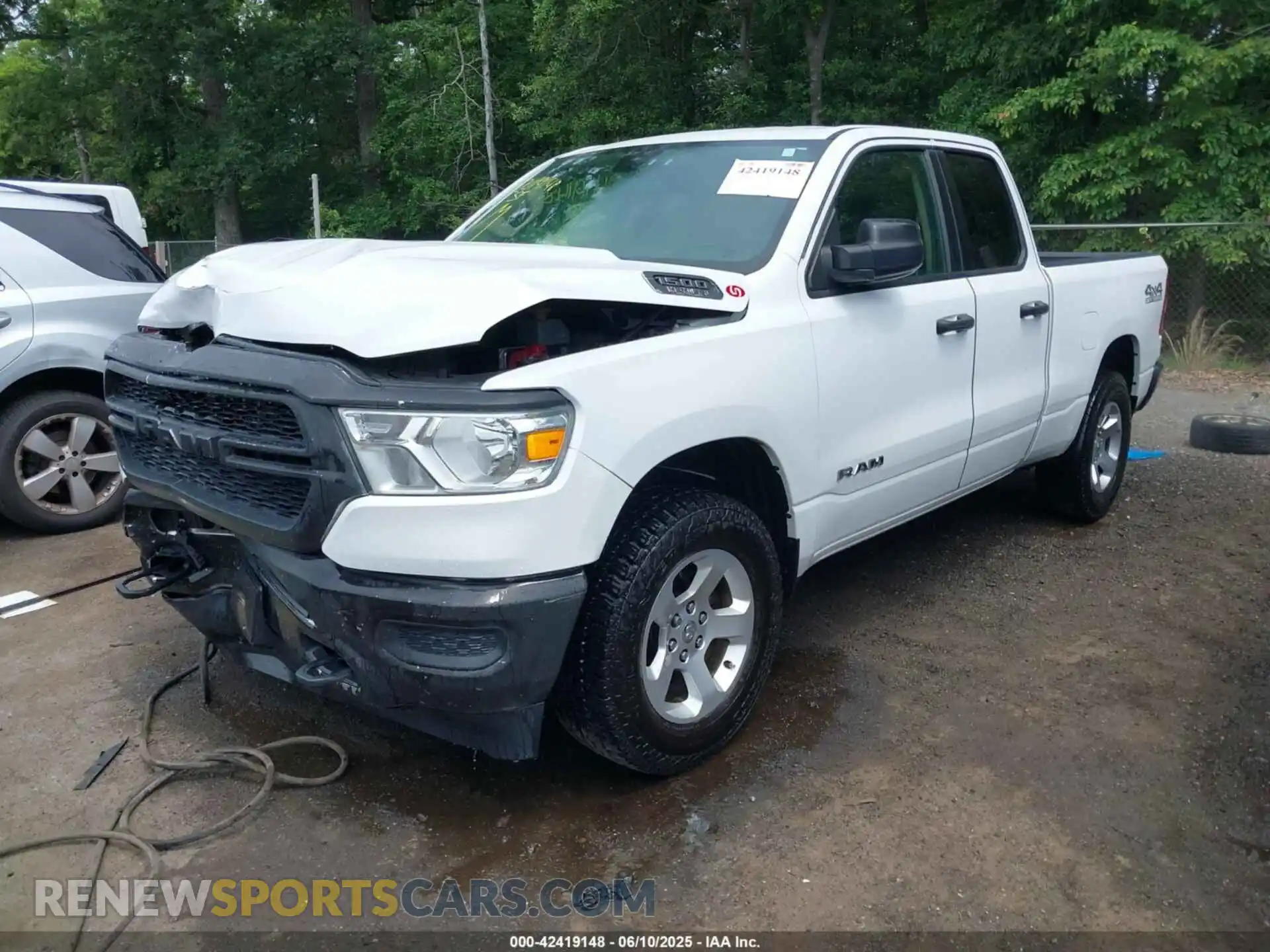 2 Photograph of a damaged car 1C6SRFCT4KN599134 RAM 1500 2019
