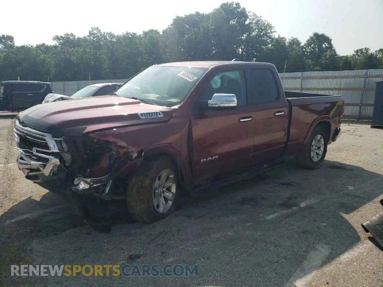 1 Photograph of a damaged car 1C6SRFDTXKN525165 RAM 1500 2019
