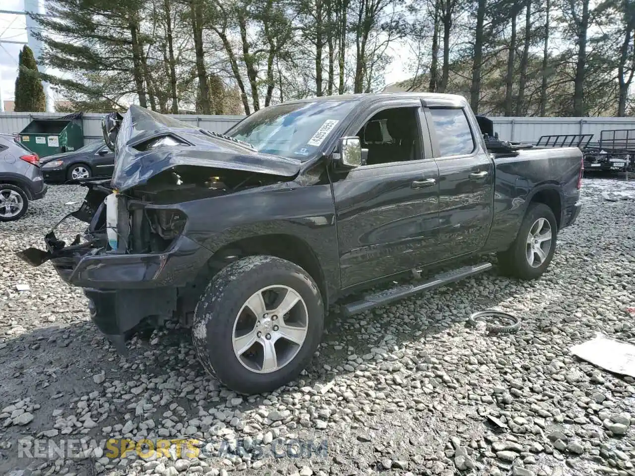 1 Photograph of a damaged car 1C6SRFET2KN777376 RAM 1500 2019