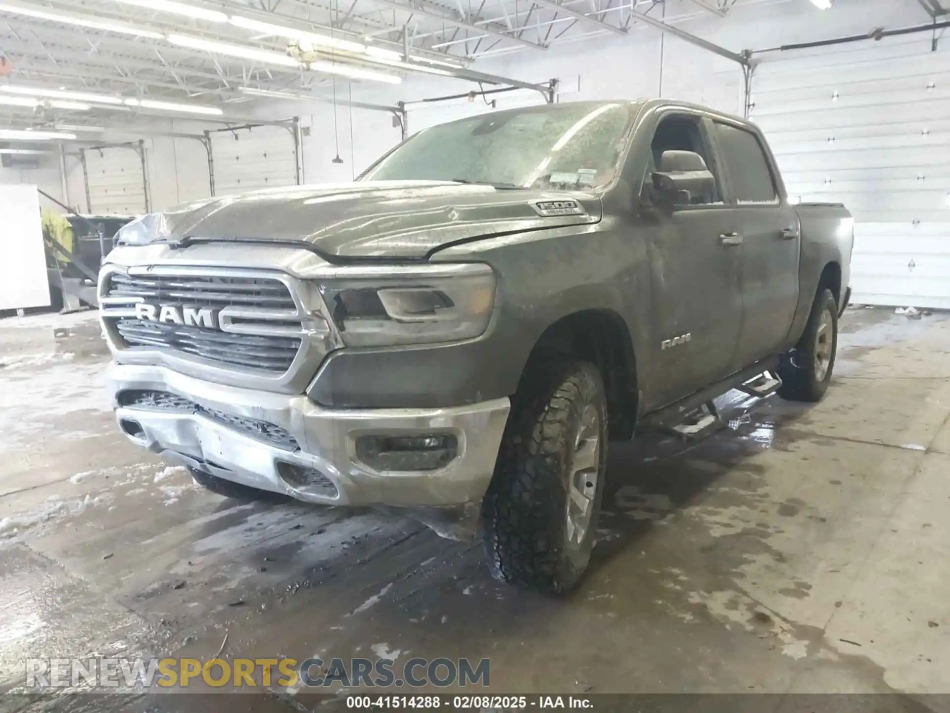 2 Photograph of a damaged car 1C6SRFFT0KN524765 RAM 1500 2019