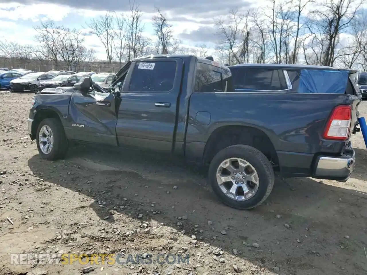 2 Photograph of a damaged car 1C6SRFFT0KN532414 RAM 1500 2019