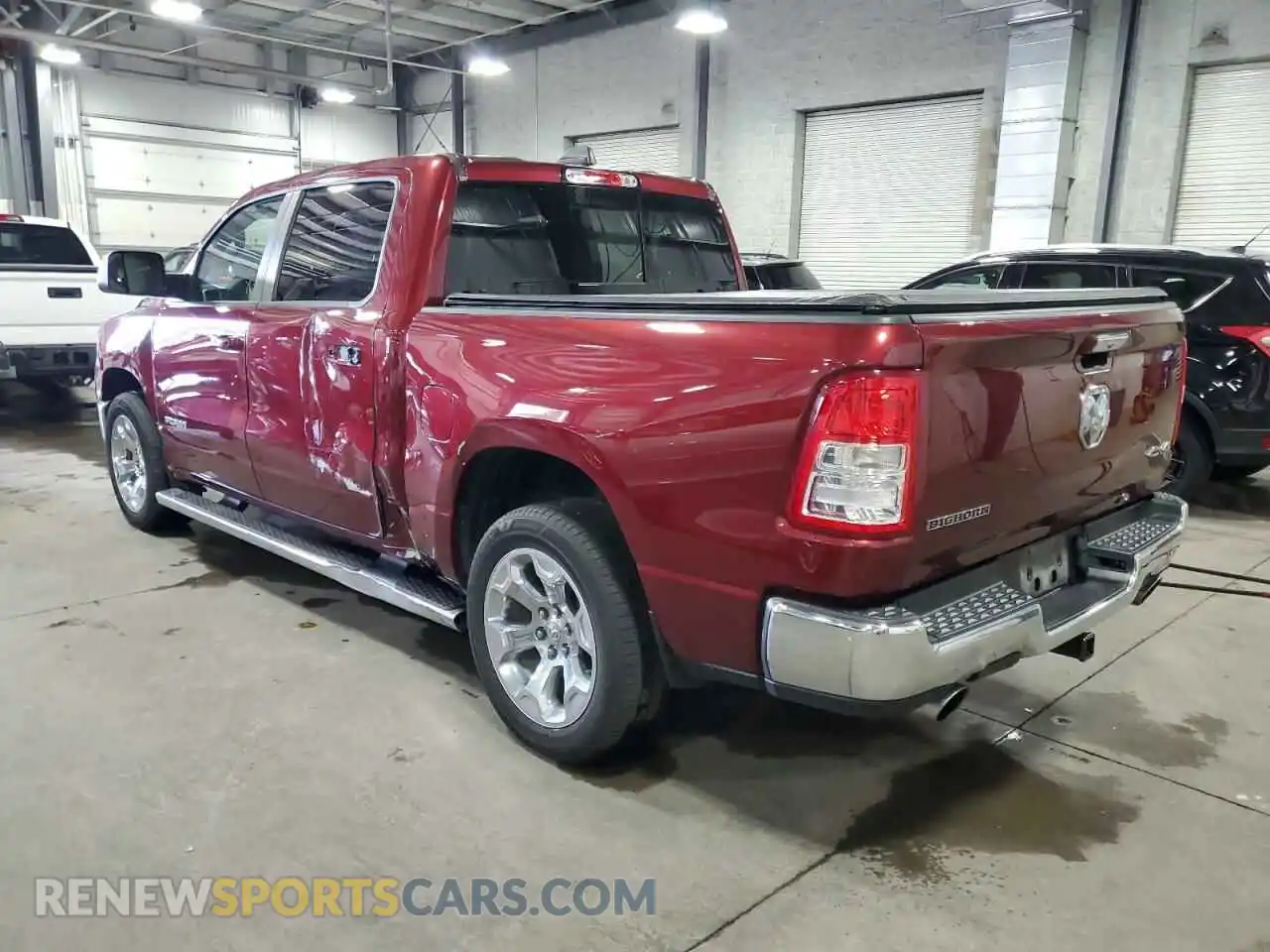 2 Photograph of a damaged car 1C6SRFFT0KN586554 RAM 1500 2019