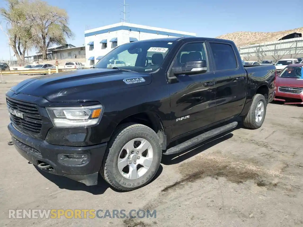 1 Photograph of a damaged car 1C6SRFFT0KN713965 RAM 1500 2019
