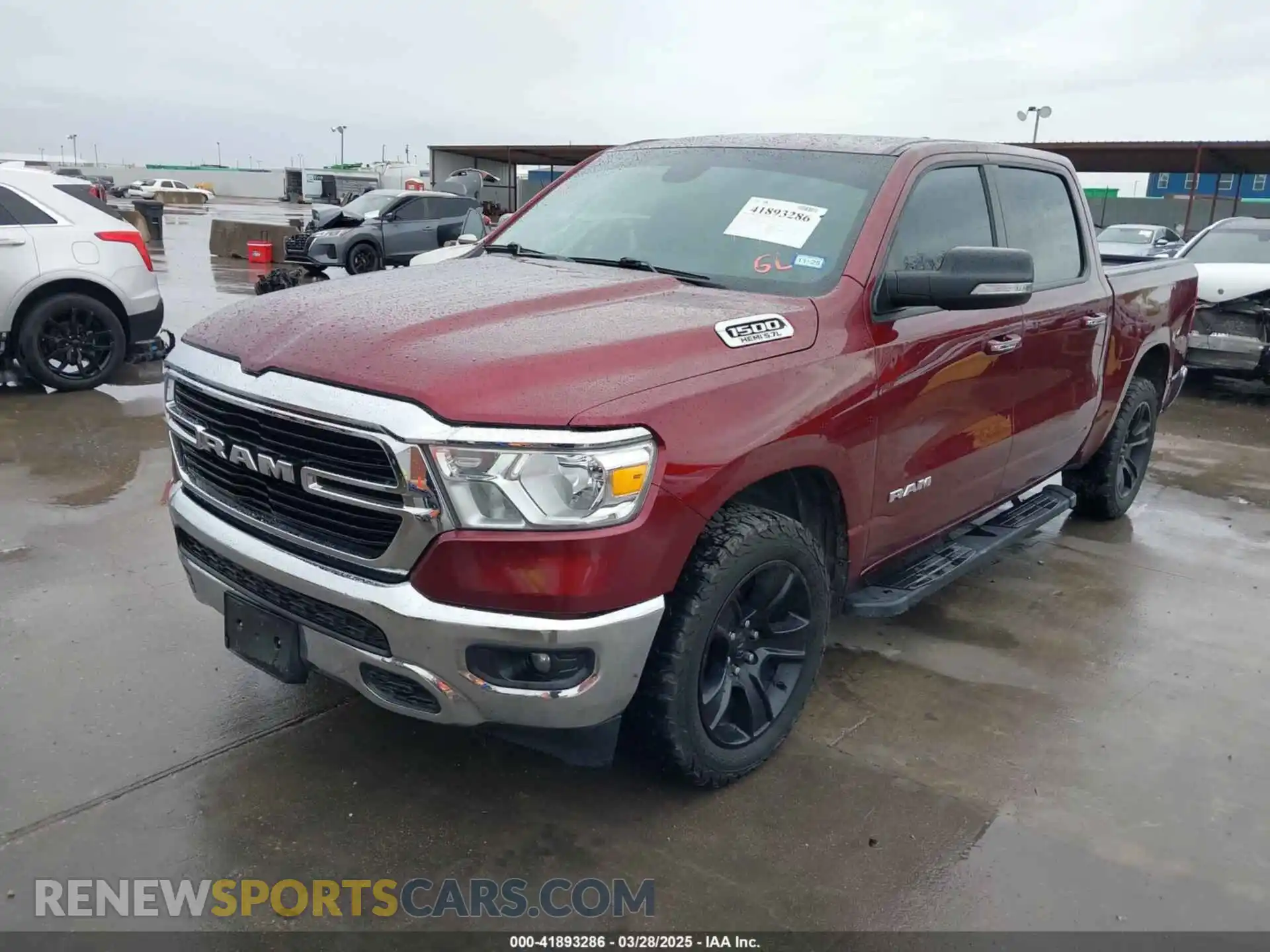 2 Photograph of a damaged car 1C6SRFFT0KN743306 RAM 1500 2019