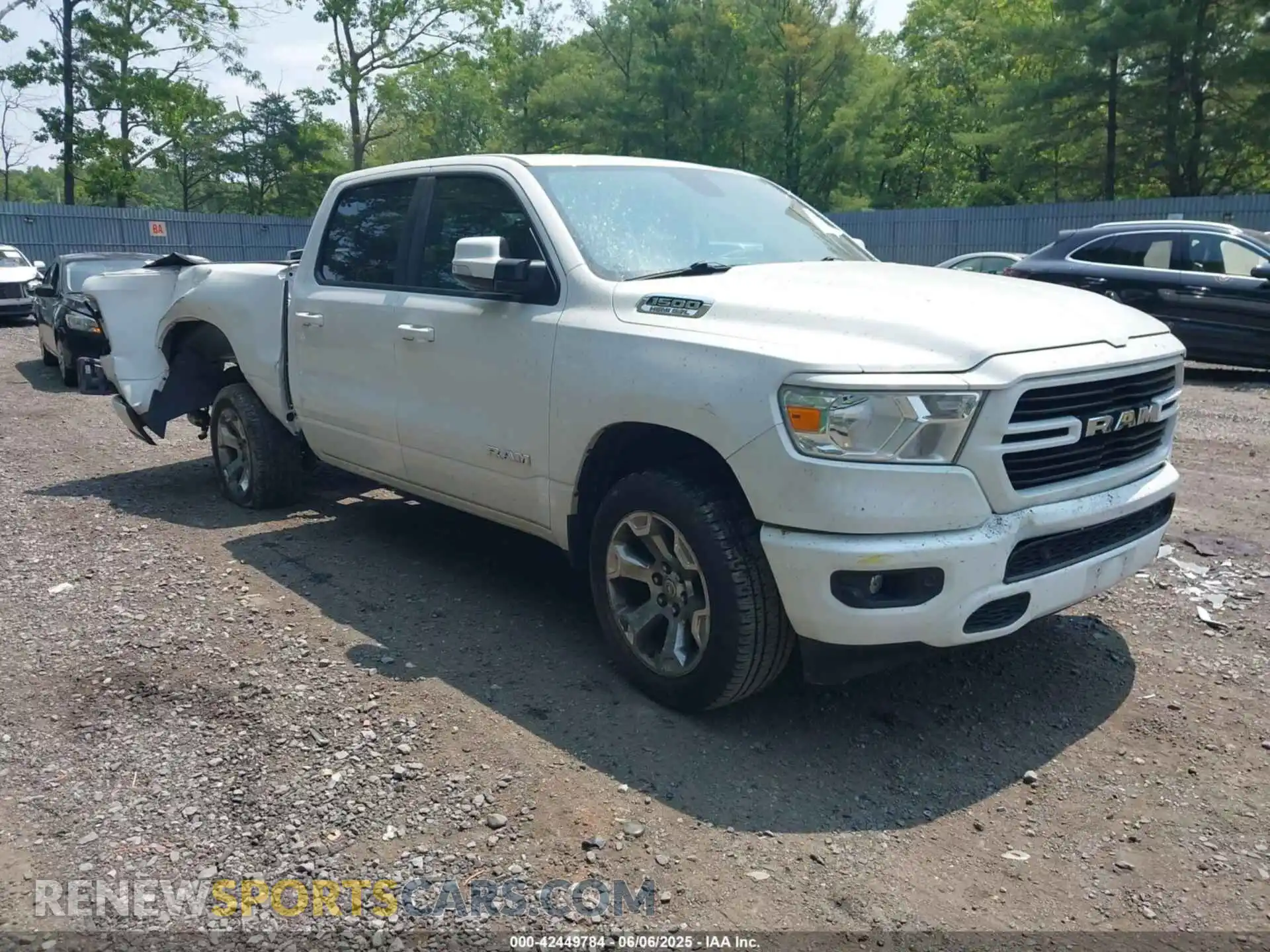 1 Photograph of a damaged car 1C6SRFFT0KN823513 RAM 1500 2019