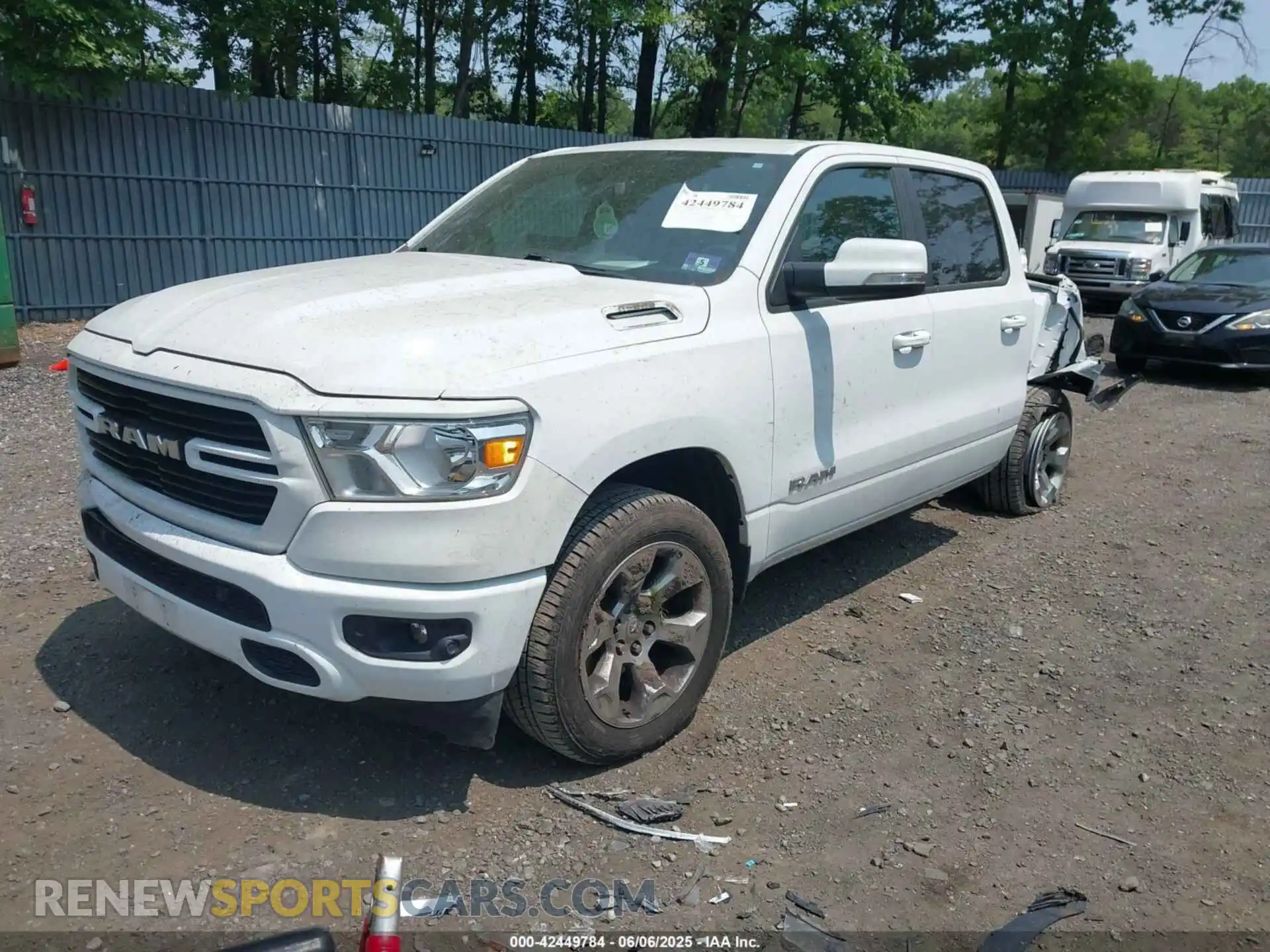 2 Photograph of a damaged car 1C6SRFFT0KN823513 RAM 1500 2019
