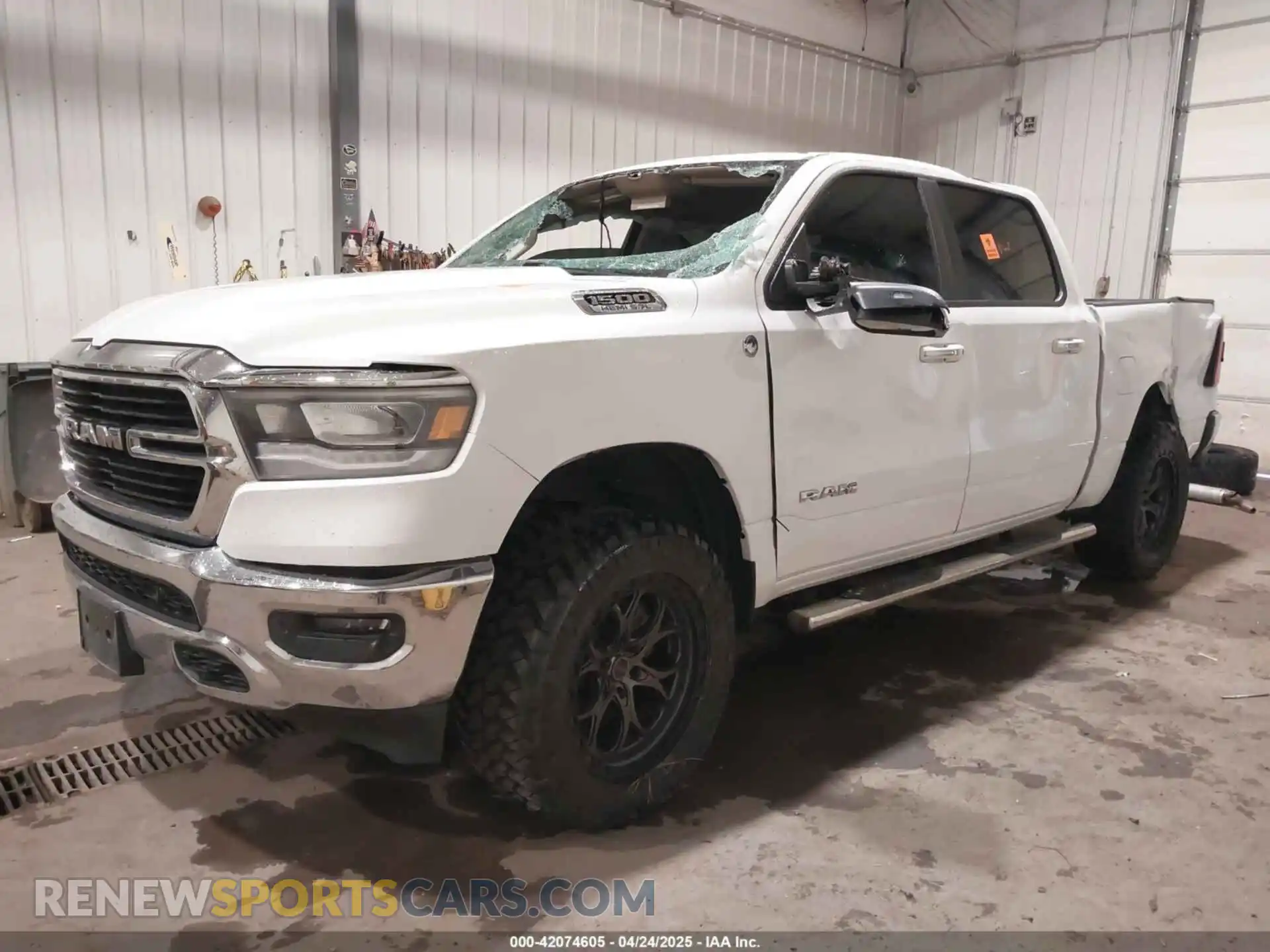 2 Photograph of a damaged car 1C6SRFFT0KN853837 RAM 1500 2019
