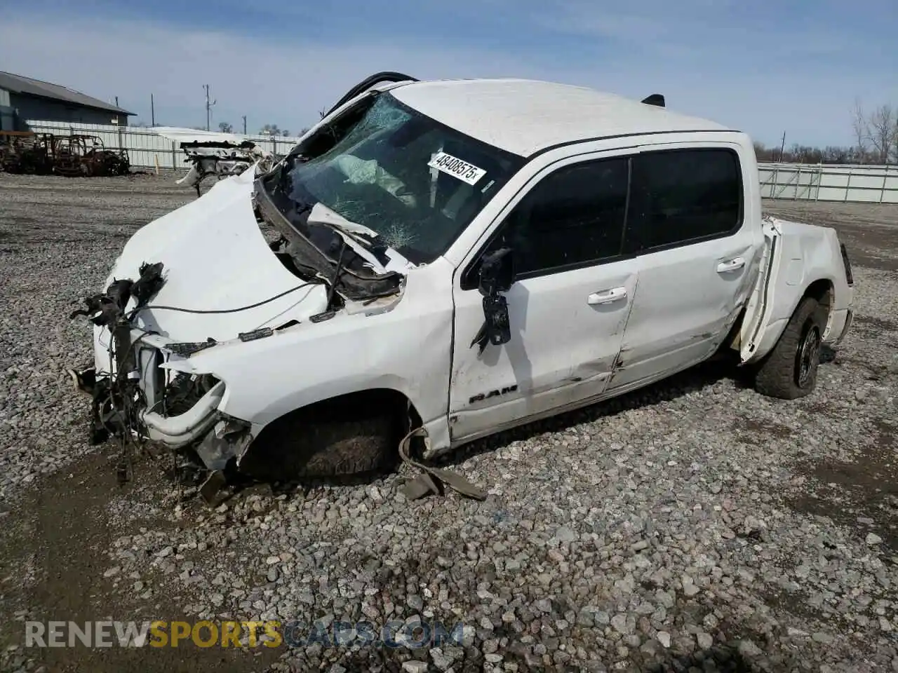 1 Photograph of a damaged car 1C6SRFFT1KN626592 RAM 1500 2019