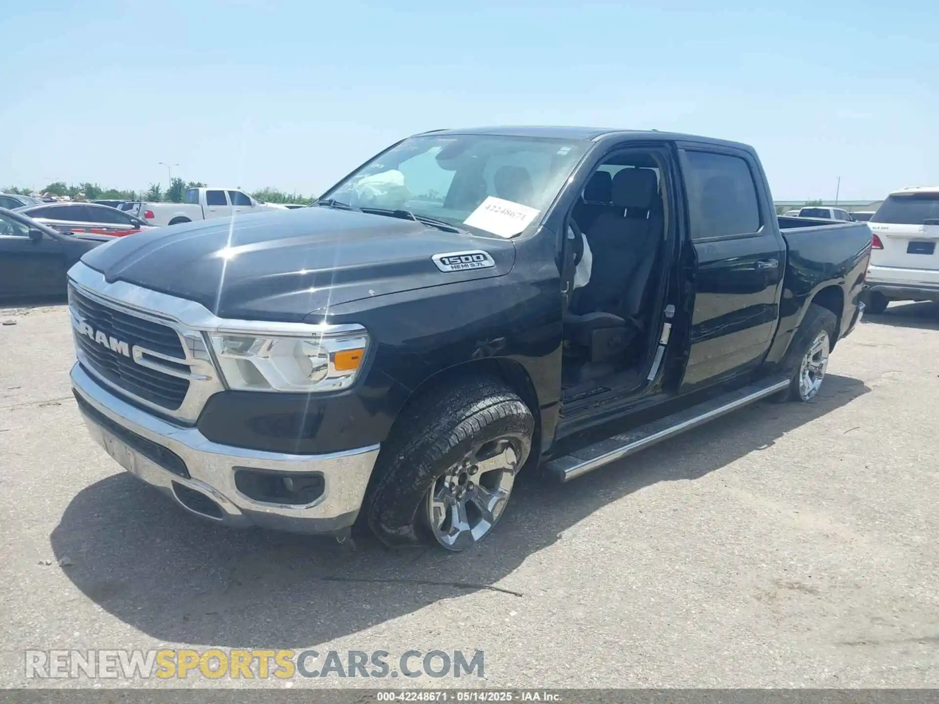 2 Photograph of a damaged car 1C6SRFFT1KN663285 RAM 1500 2019