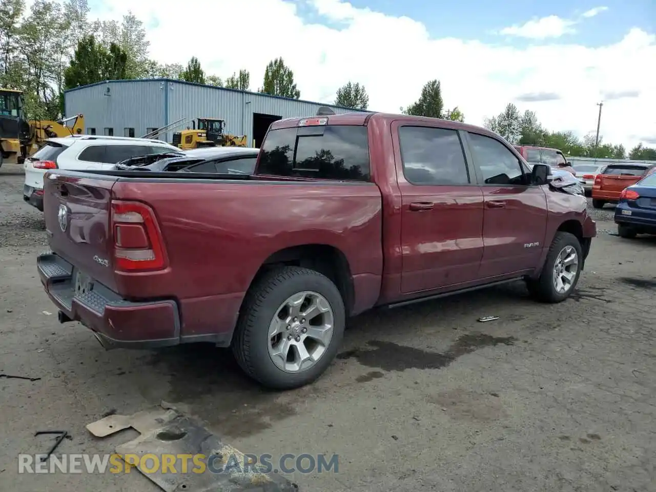 3 Photograph of a damaged car 1C6SRFFT2KN626164 RAM 1500 2019