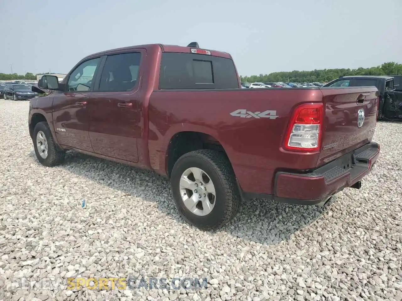2 Photograph of a damaged car 1C6SRFFT2KN677017 RAM 1500 2019