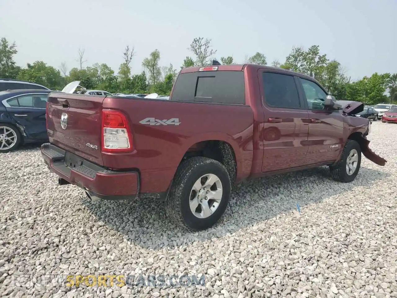 3 Photograph of a damaged car 1C6SRFFT2KN677017 RAM 1500 2019