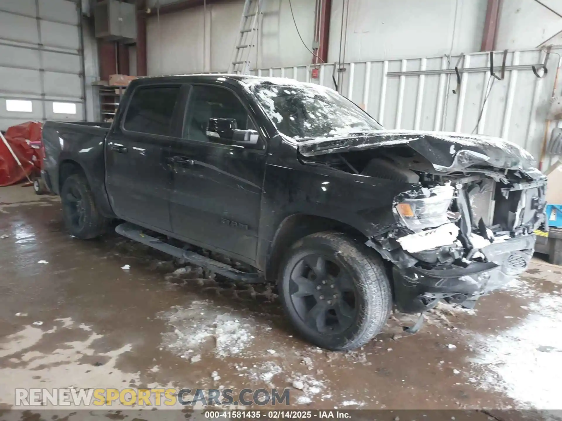 1 Photograph of a damaged car 1C6SRFFT2KN696845 RAM 1500 2019
