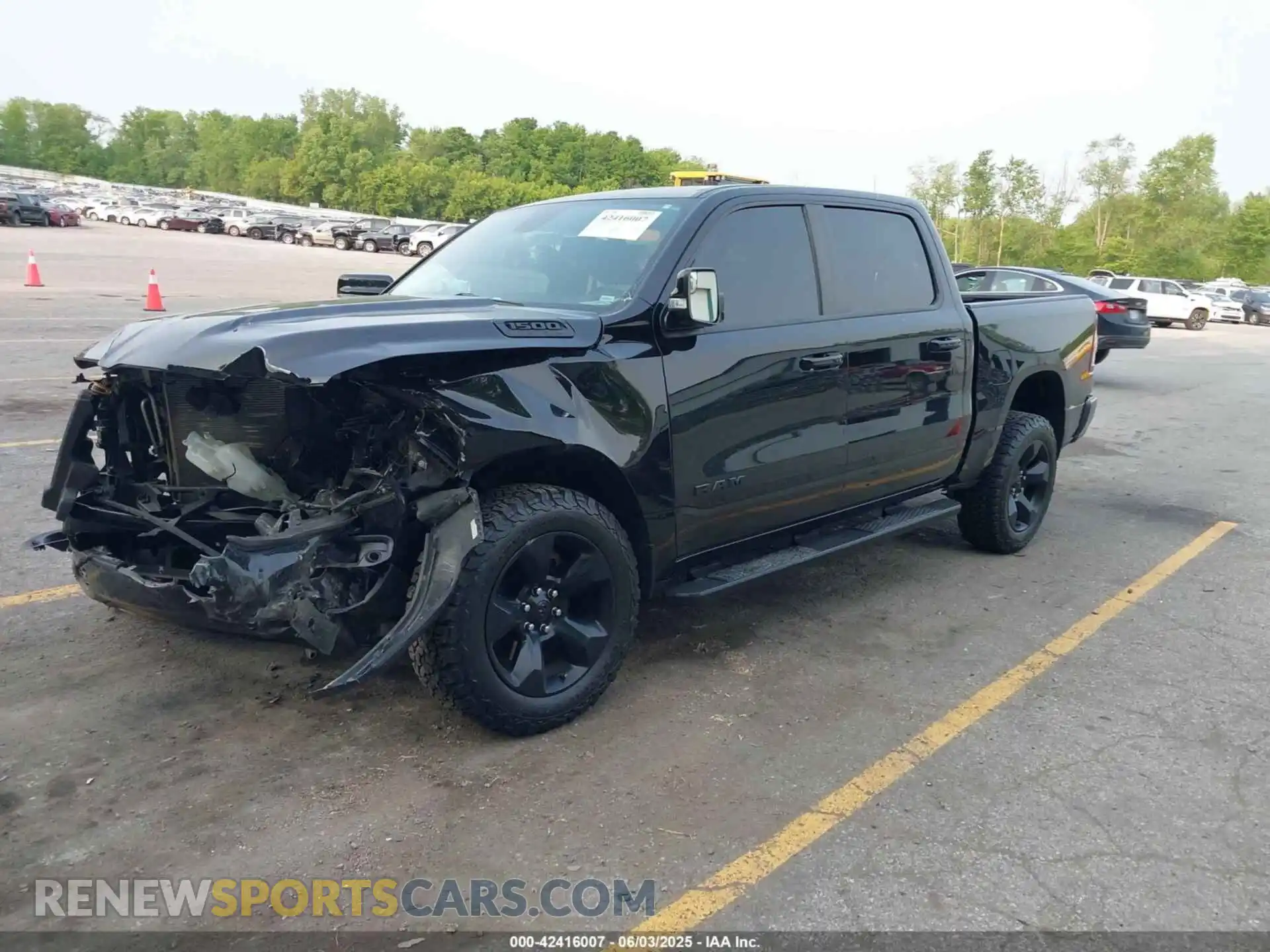 2 Photograph of a damaged car 1C6SRFFT2KN850258 RAM 1500 2019