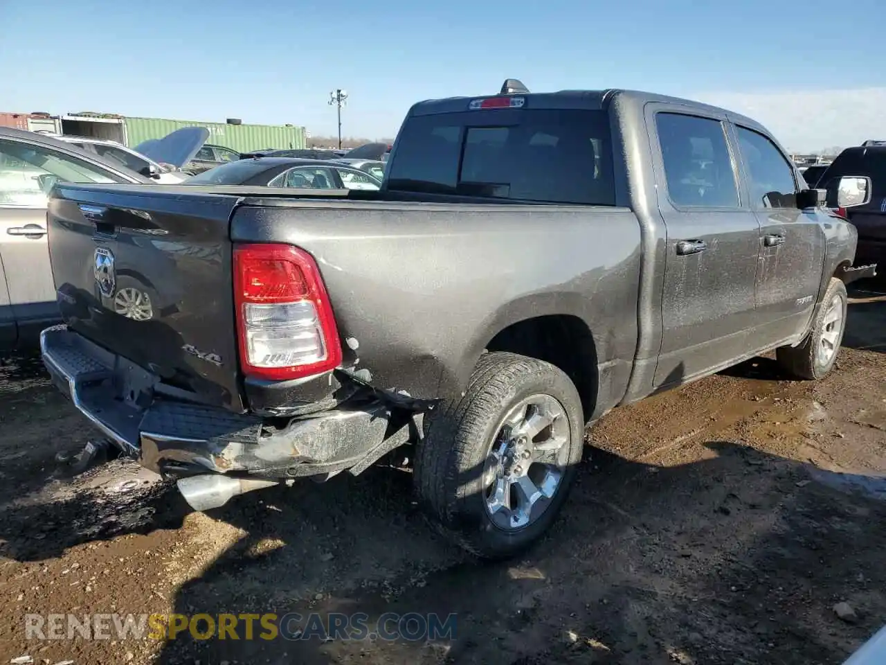 3 fotografías del automóvil dañado 1C6SRFFT4KN573693 RAM 1500 2019