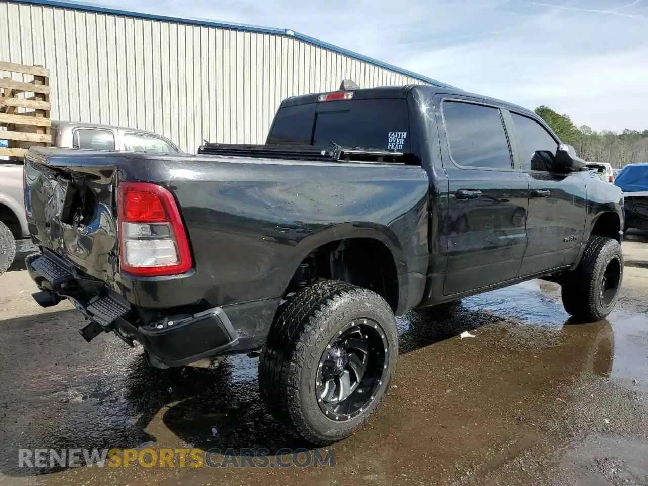 3 Photograph of a damaged car 1C6SRFFT4KN687659 RAM 1500 2019