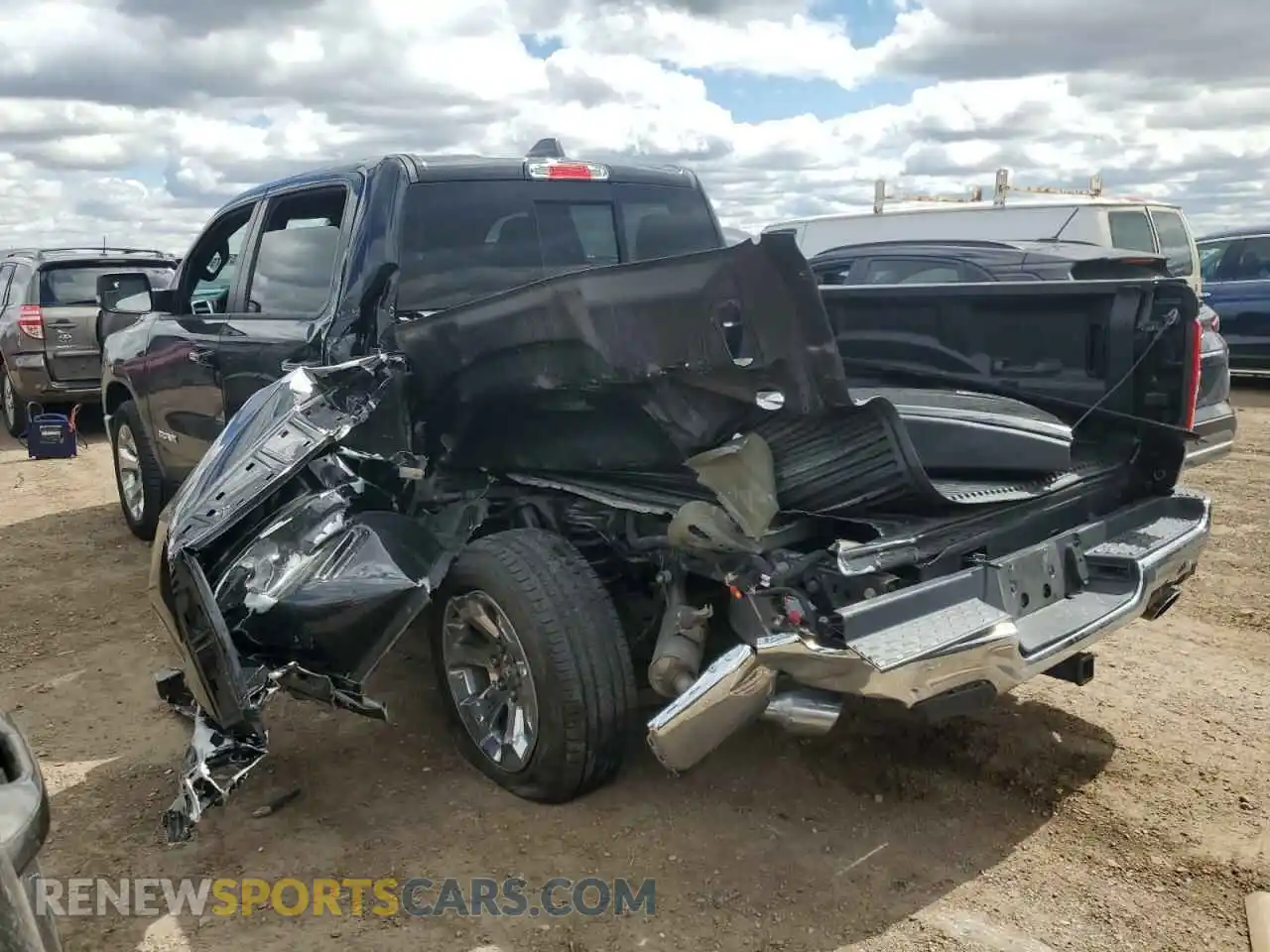 2 Photograph of a damaged car 1C6SRFFT4KN895167 RAM 1500 2019