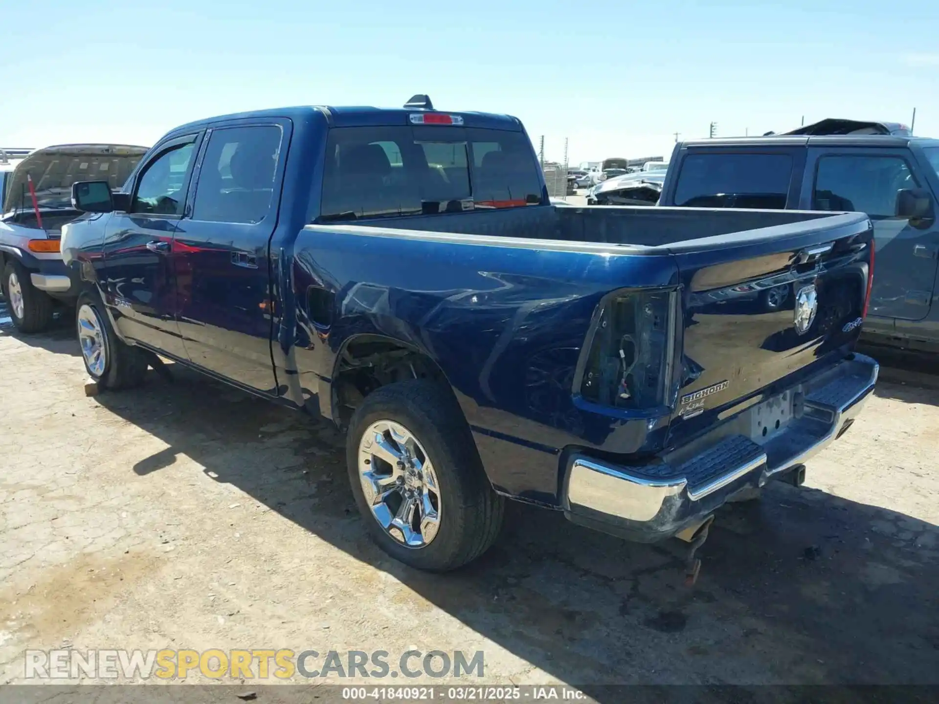 3 Photograph of a damaged car 1C6SRFFT5KN598456 RAM 1500 2019