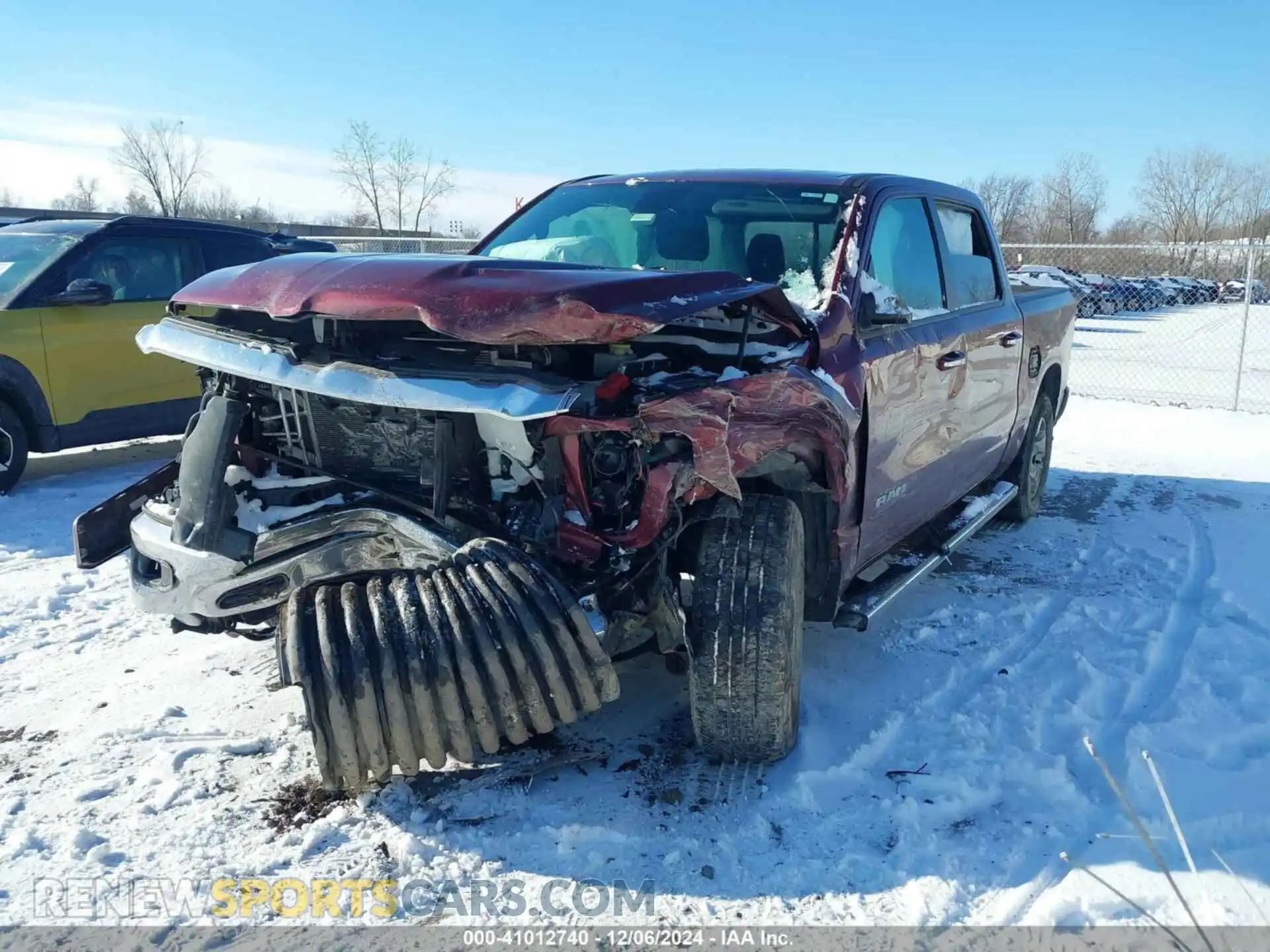 2 fotografías del automóvil dañado 1C6SRFFT5KN755709 RAM 1500 2019