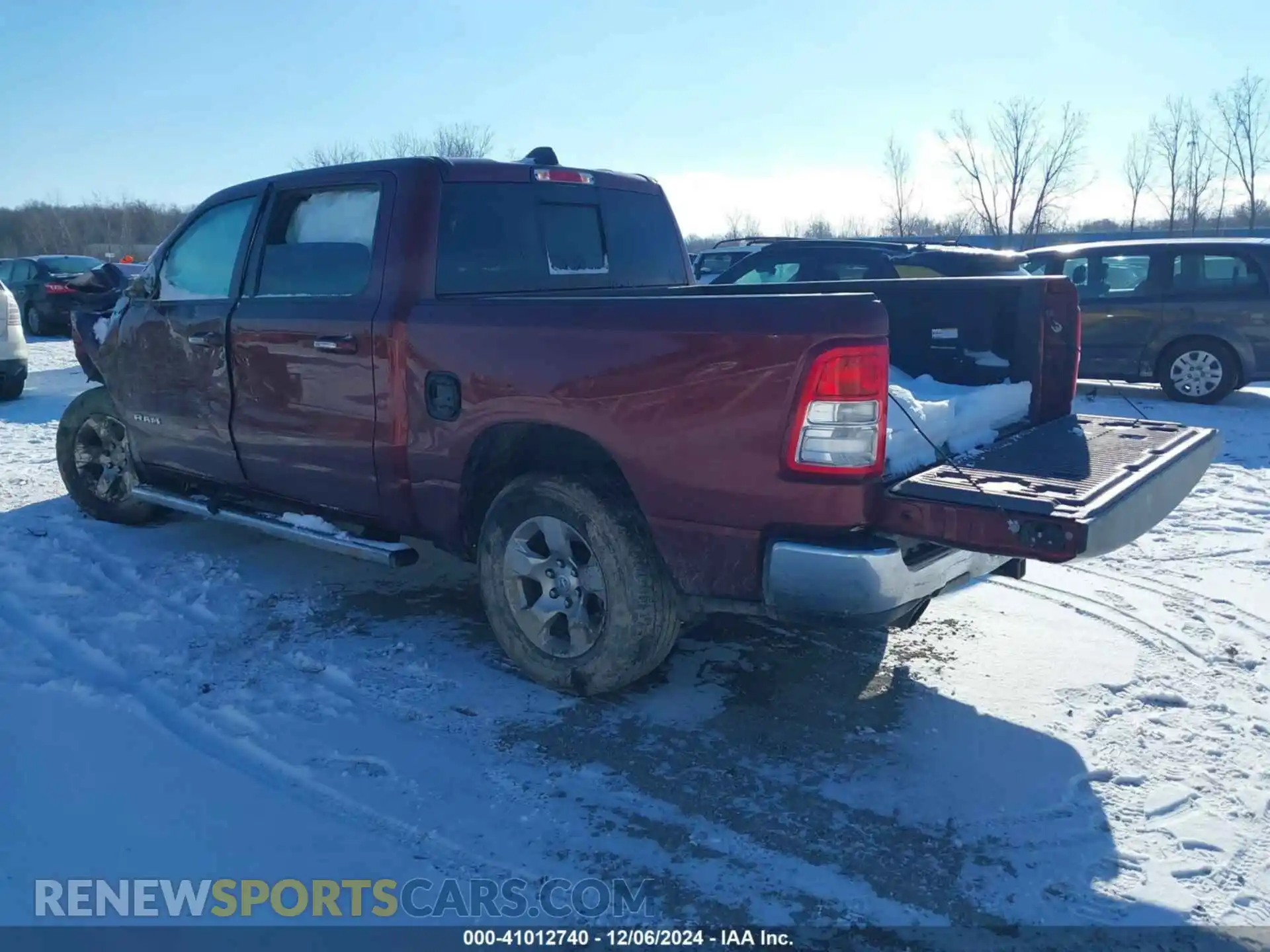 3 fotografías del automóvil dañado 1C6SRFFT5KN755709 RAM 1500 2019