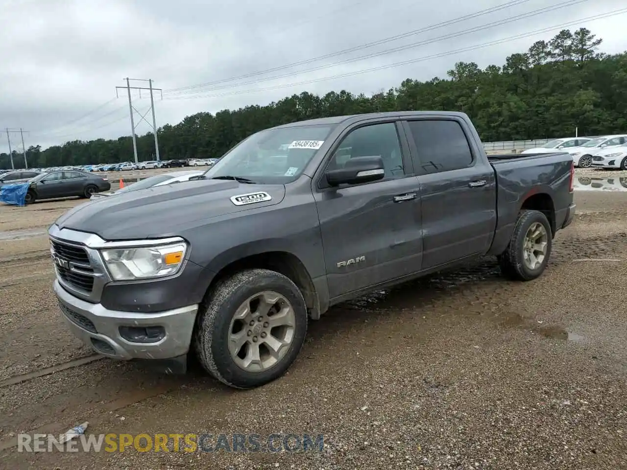 1 Photograph of a damaged car 1C6SRFFT6KN539304 RAM 1500 2019