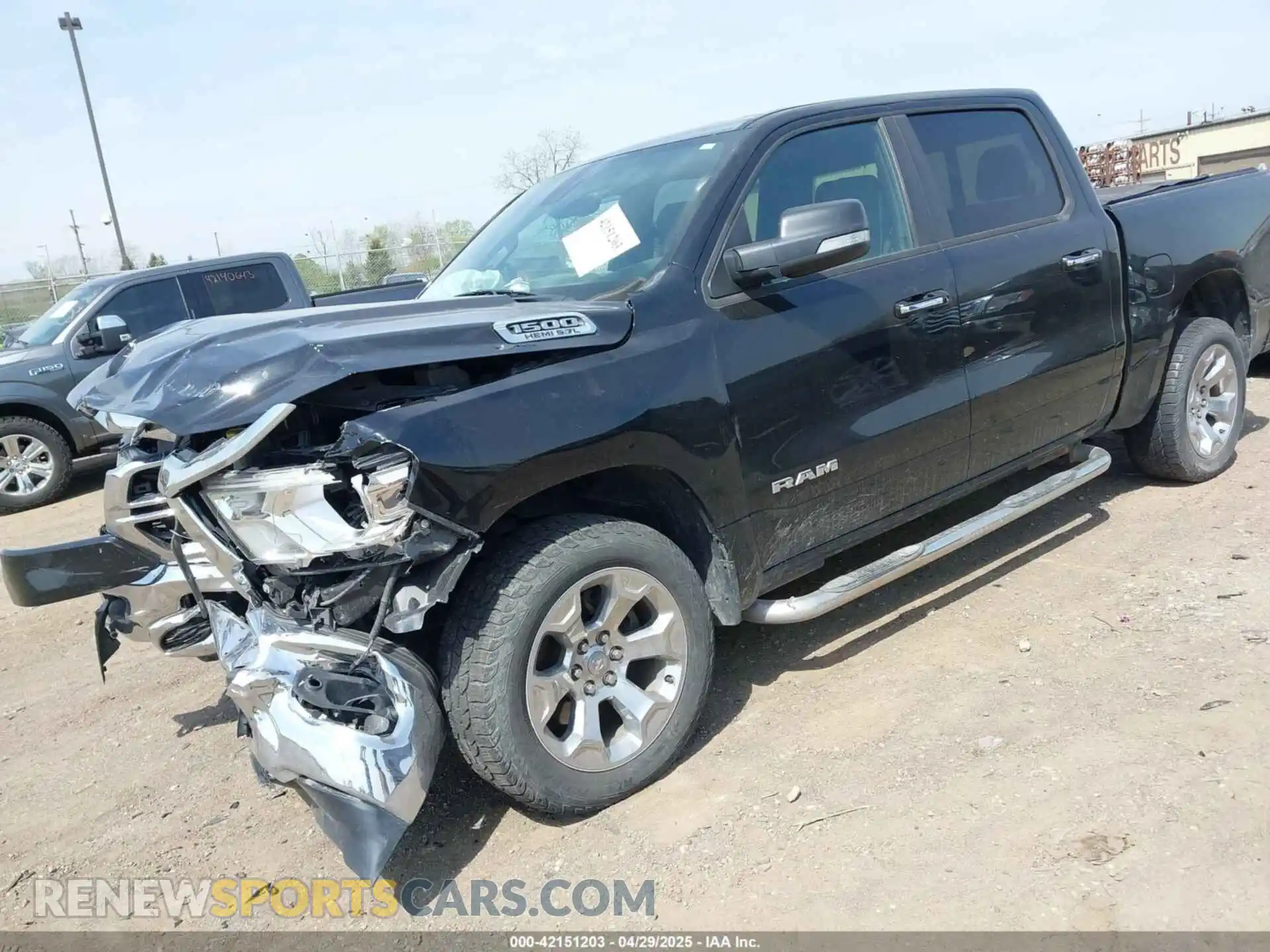 2 Photograph of a damaged car 1C6SRFFT6KN918805 RAM 1500 2019