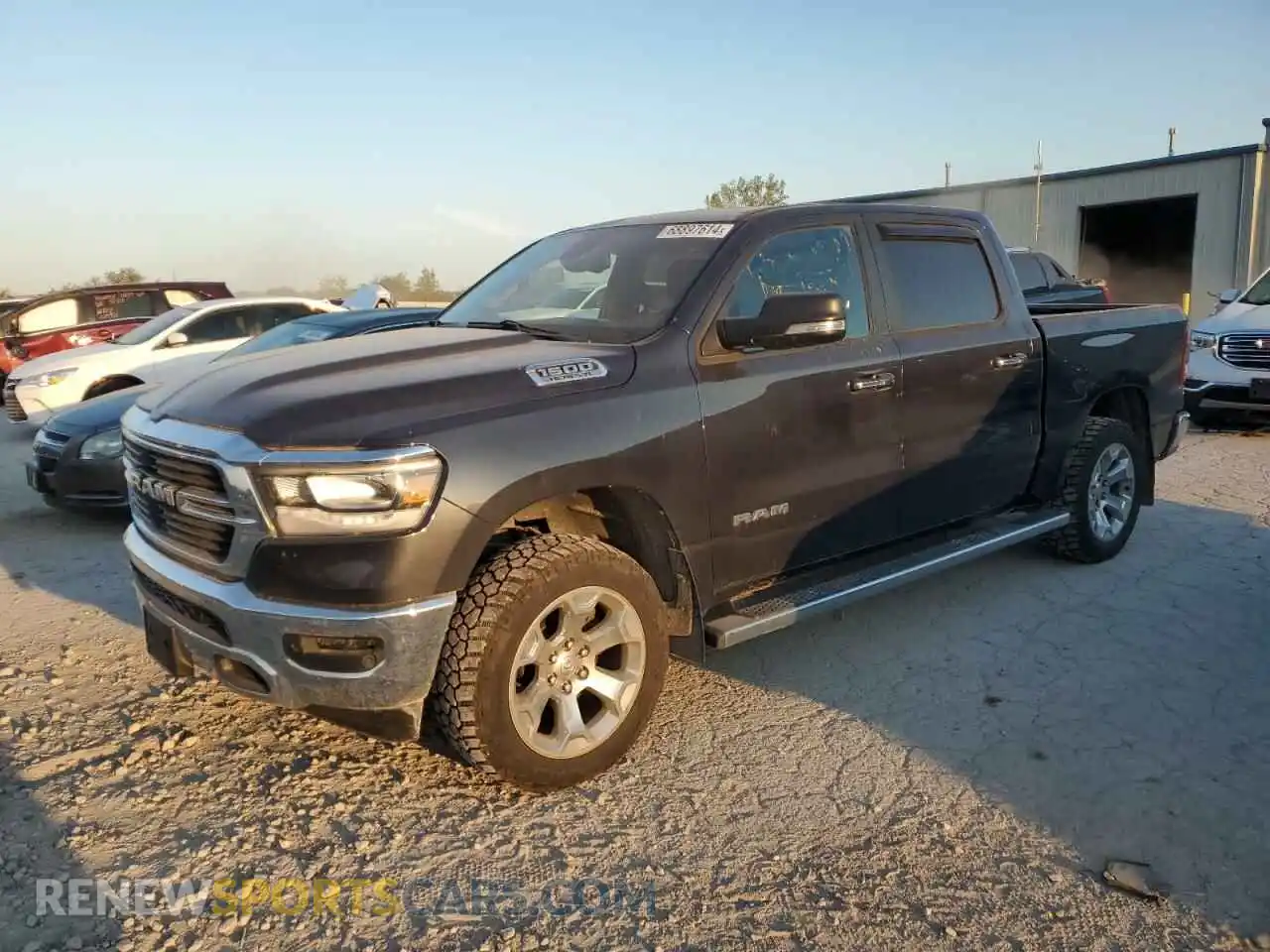 1 Photograph of a damaged car 1C6SRFFT7KN535777 RAM 1500 2019