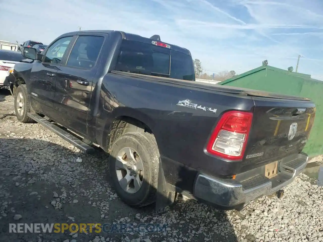 2 Photograph of a damaged car 1C6SRFFT8KN621082 RAM 1500 2019