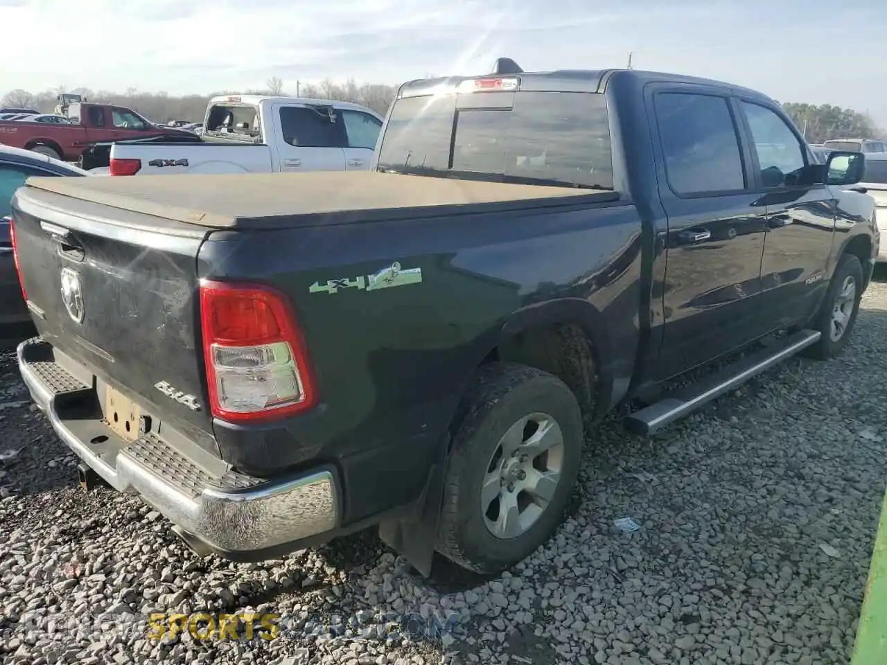 3 Photograph of a damaged car 1C6SRFFT8KN621082 RAM 1500 2019