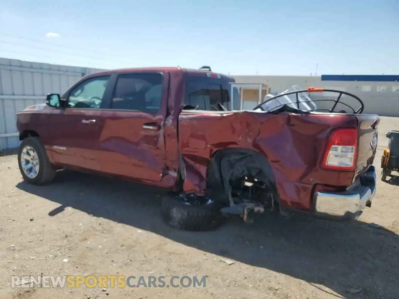 2 Photograph of a damaged car 1C6SRFFT8KN660206 RAM 1500 2019