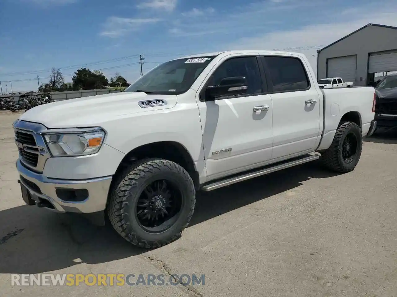 1 Photograph of a damaged car 1C6SRFFT8KN798912 RAM 1500 2019