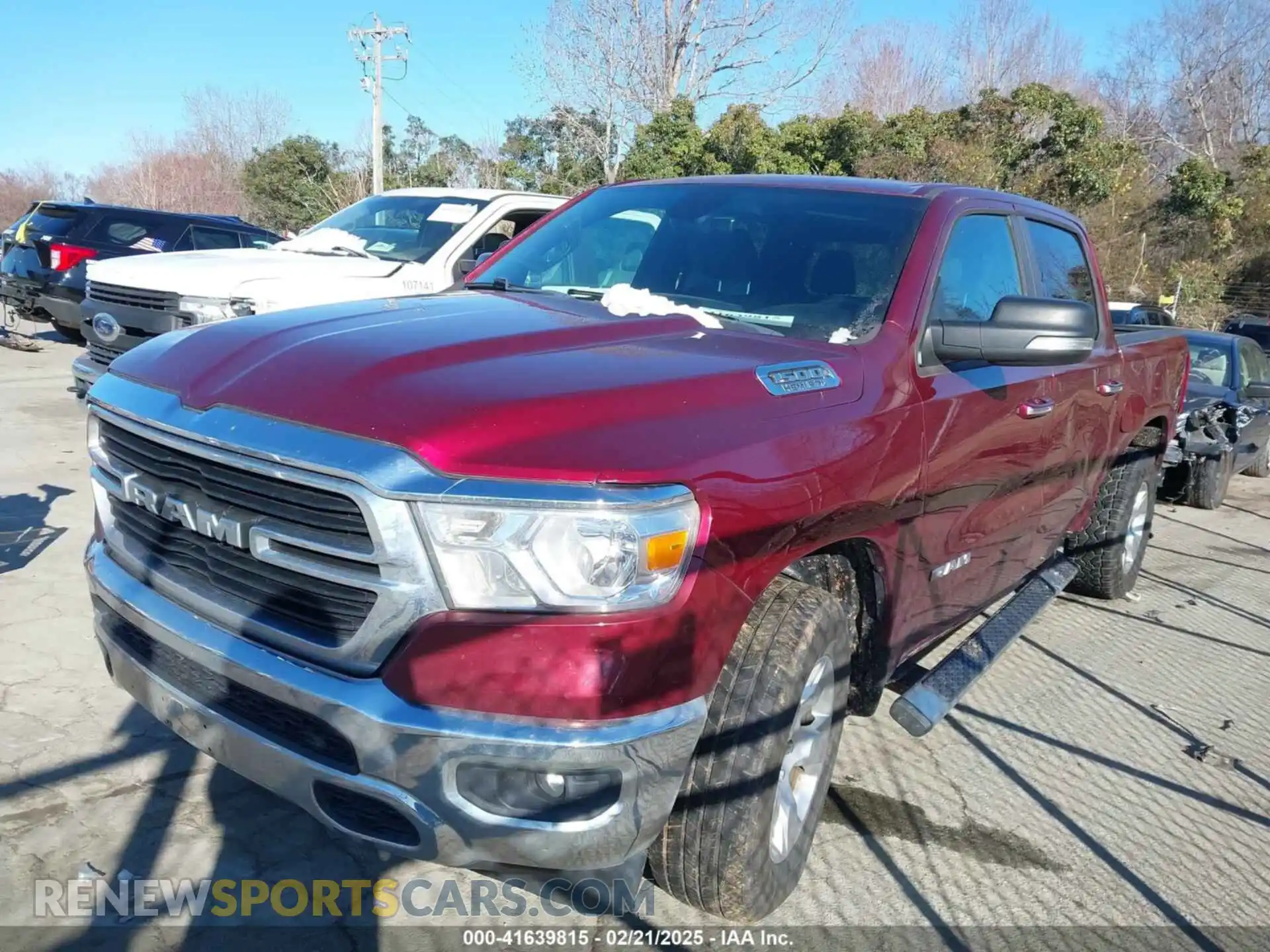 2 Photograph of a damaged car 1C6SRFFT8KN870451 RAM 1500 2019