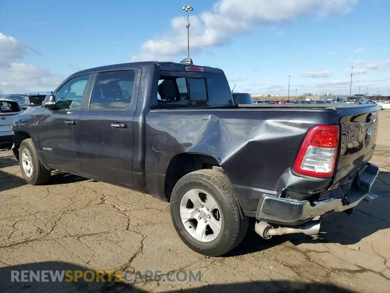 2 Photograph of a damaged car 1C6SRFFTXKN532484 RAM 1500 2019
