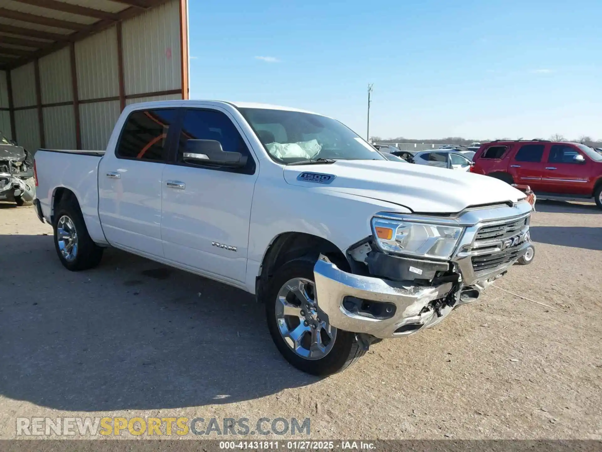 1 Photograph of a damaged car 1C6SRFFTXKN546790 RAM 1500 2019