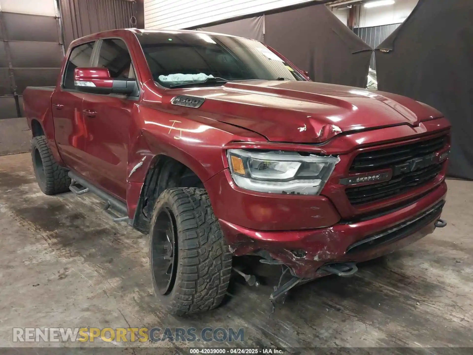 1 Photograph of a damaged car 1C6SRFFTXKN607457 RAM 1500 2019