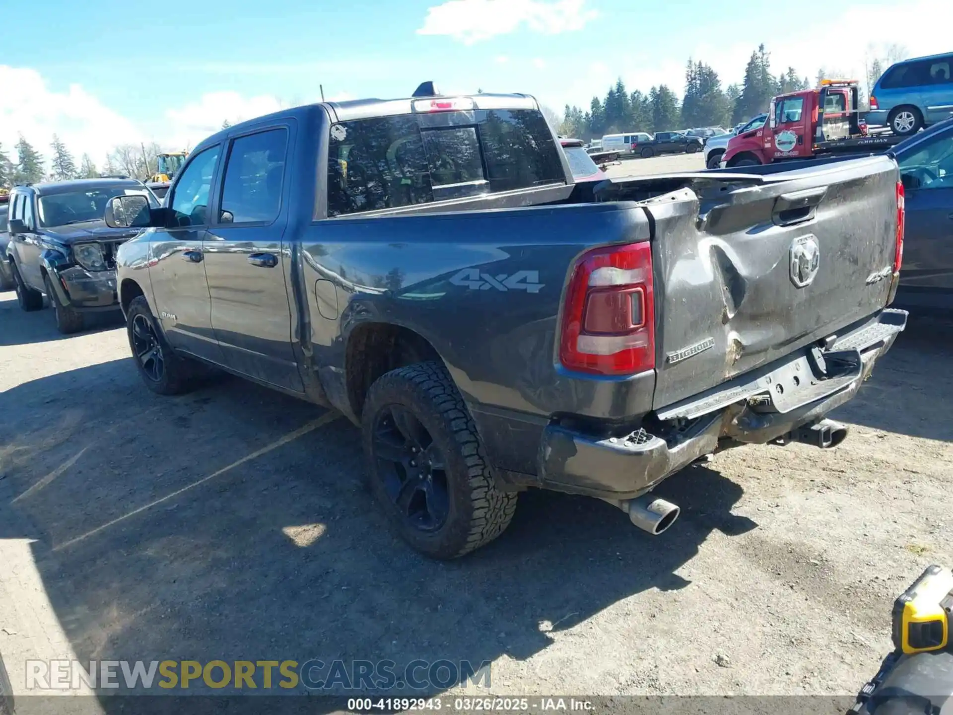 3 Photograph of a damaged car 1C6SRFFTXKN681543 RAM 1500 2019