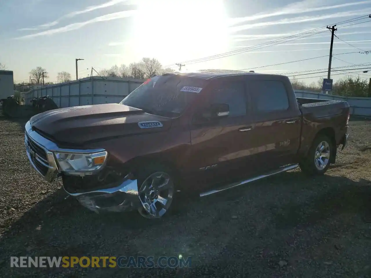 1 Photograph of a damaged car 1C6SRFFTXKN699198 RAM 1500 2019