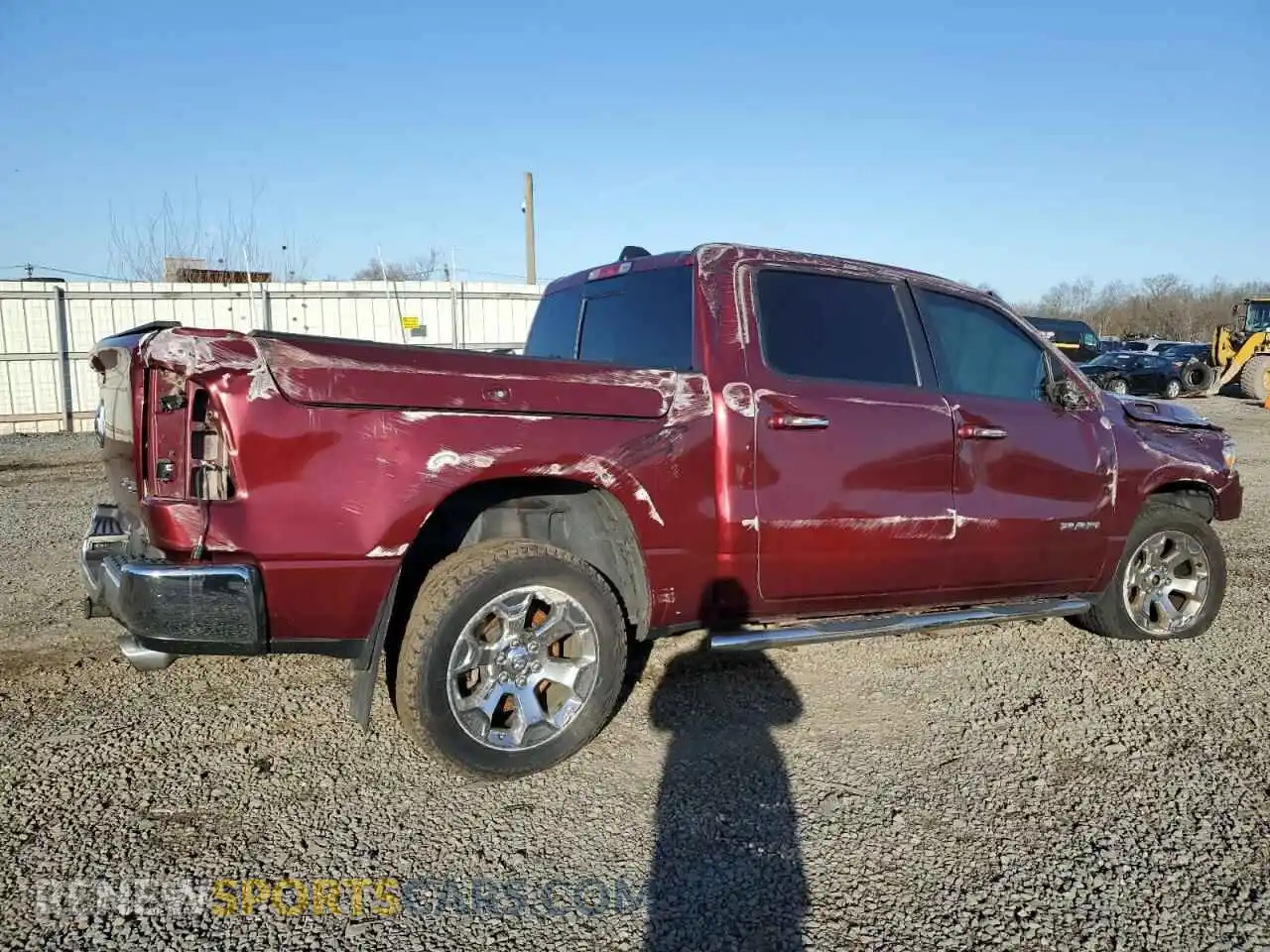 3 Photograph of a damaged car 1C6SRFFTXKN699198 RAM 1500 2019