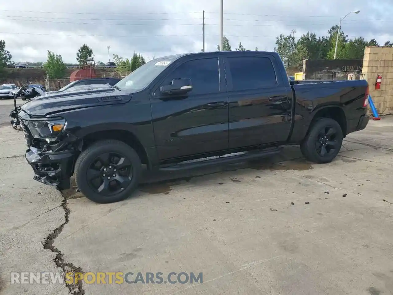 1 Photograph of a damaged car 1C6SRFFTXKN709454 RAM 1500 2019