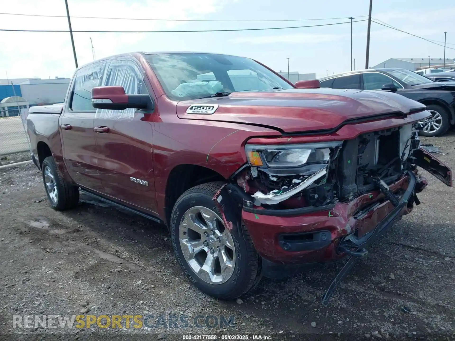 1 Photograph of a damaged car 1C6SRFFTXKN726125 RAM 1500 2019