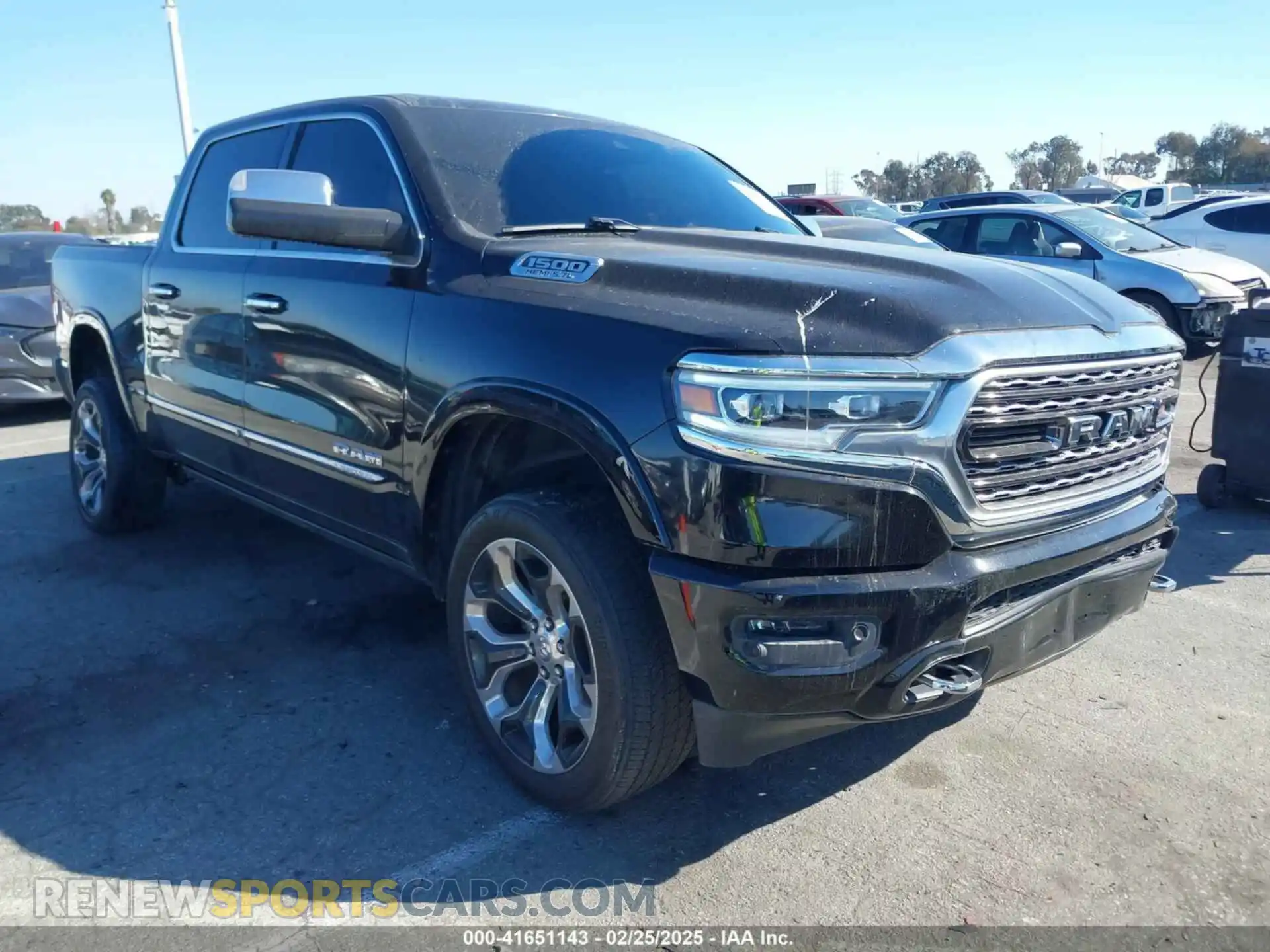 1 Photograph of a damaged car 1C6SRFHT0KN764346 RAM 1500 2019