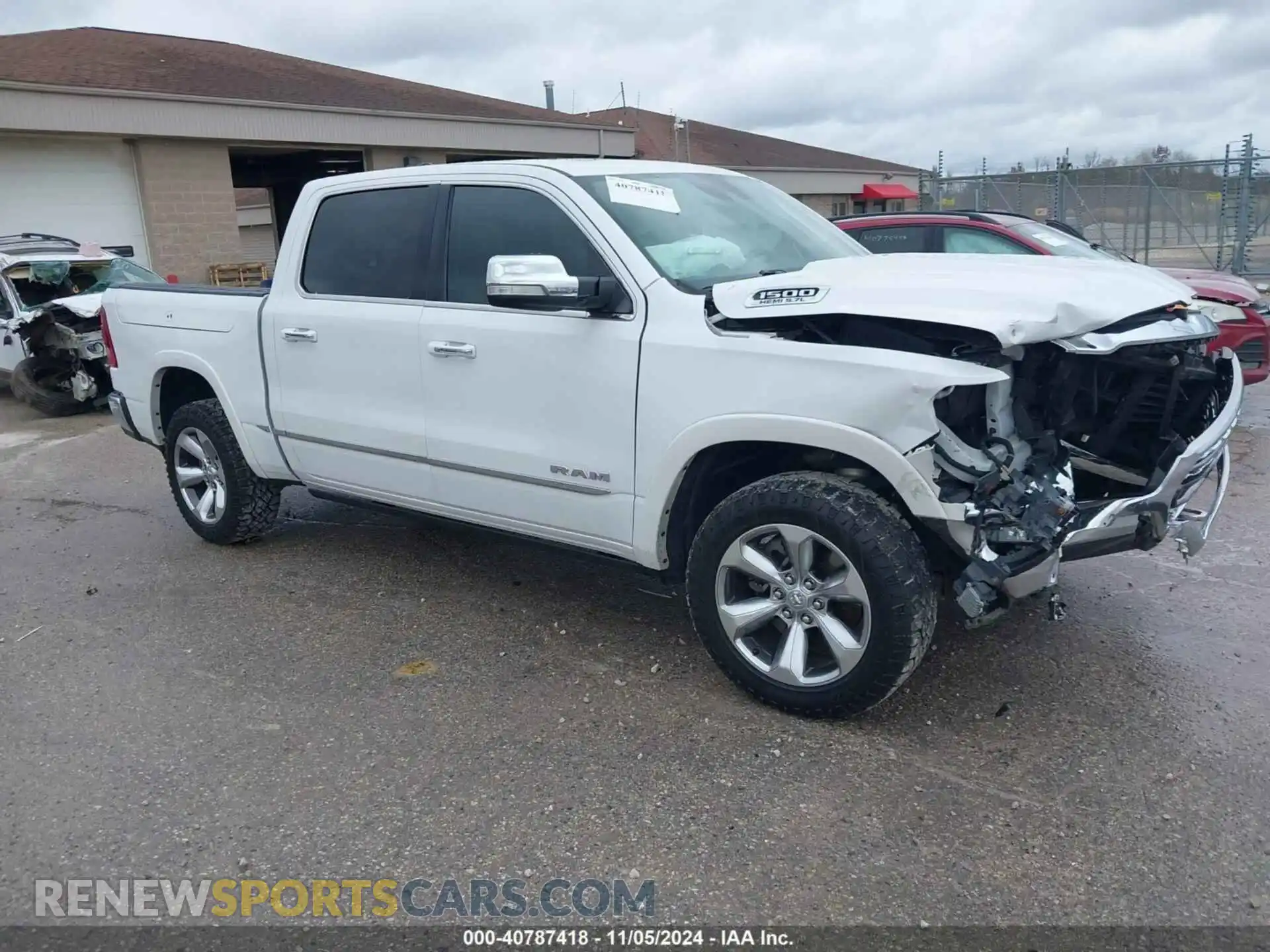 1 Photograph of a damaged car 1C6SRFHT5KN670477 RAM 1500 2019