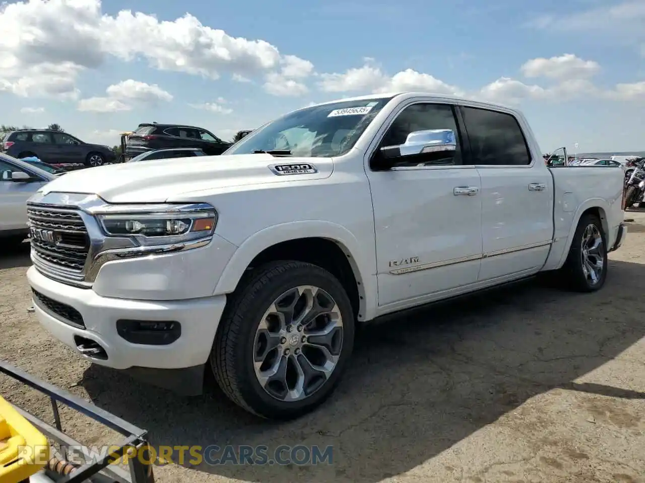 1 Photograph of a damaged car 1C6SRFHT6KN694917 RAM 1500 2019