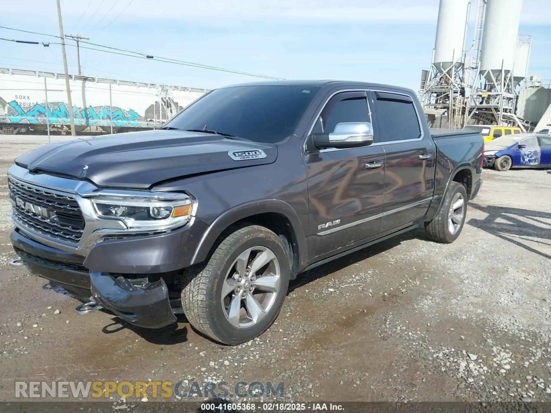 2 Photograph of a damaged car 1C6SRFHT8KN549846 RAM 1500 2019