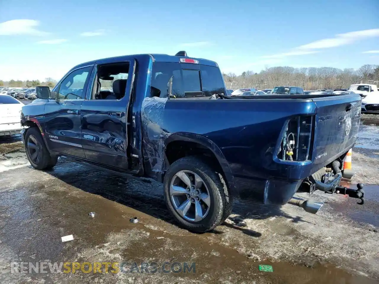 2 Photograph of a damaged car 1C6SRFHT8KN624593 RAM 1500 2019