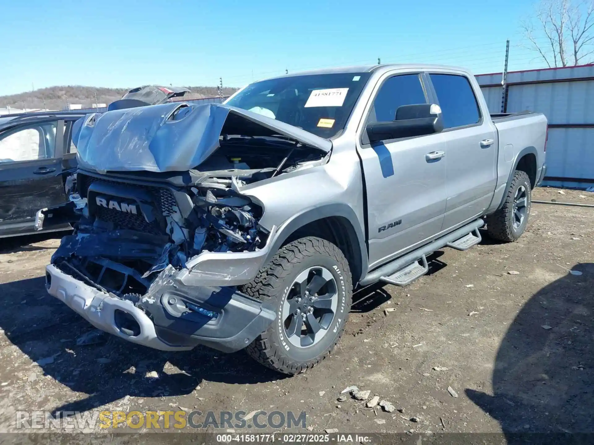 2 Photograph of a damaged car 1C6SRFLT6KN618346 RAM 1500 2019